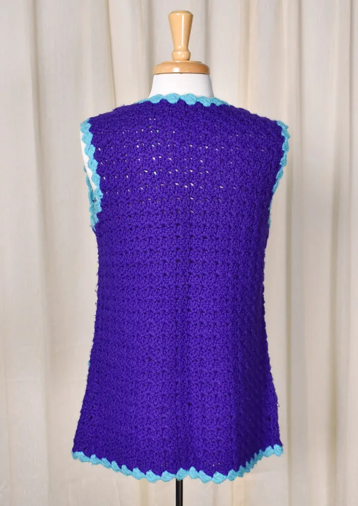 1960s Handmade Purple Vest