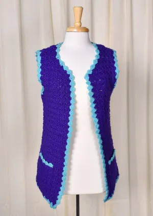 1960s Handmade Purple Vest