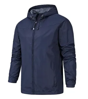2024 Brand Spring Autumn Men's Jackets Waterproof Windproof Thin Jacket Overcoat for Male Single Layer Trench Coat Jacket