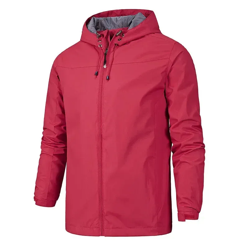 2024 Brand Spring Autumn Men's Jackets Waterproof Windproof Thin Jacket Overcoat for Male Single Layer Trench Coat Jacket