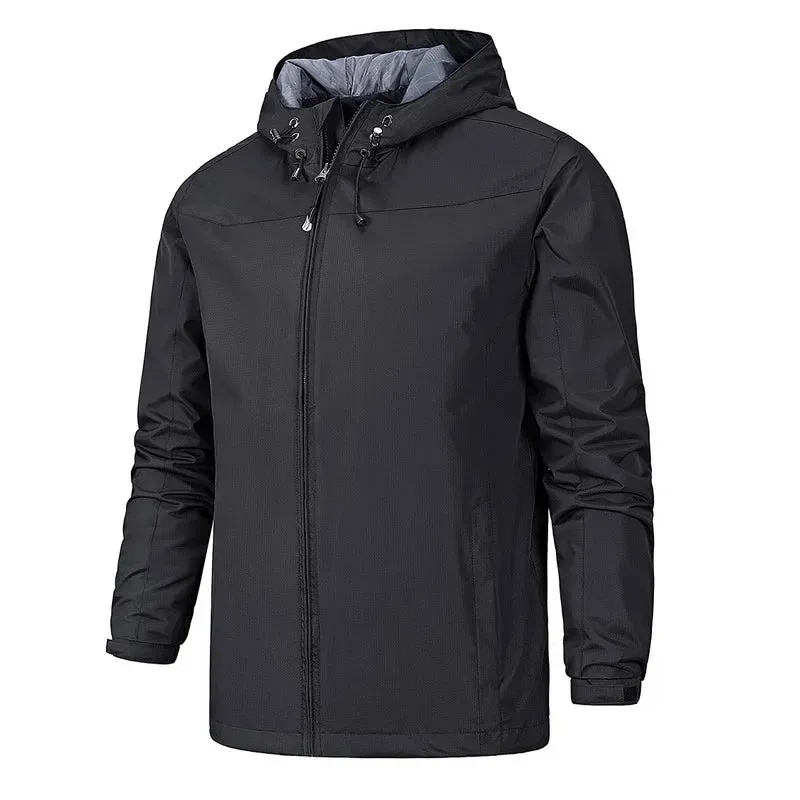 2024 Brand Spring Autumn Men's Jackets Waterproof Windproof Thin Jacket Overcoat for Male Single Layer Trench Coat Jacket