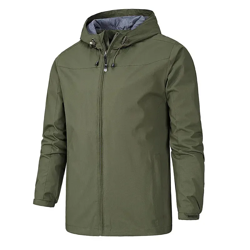 2024 Brand Spring Autumn Men's Jackets Waterproof Windproof Thin Jacket Overcoat for Male Single Layer Trench Coat Jacket