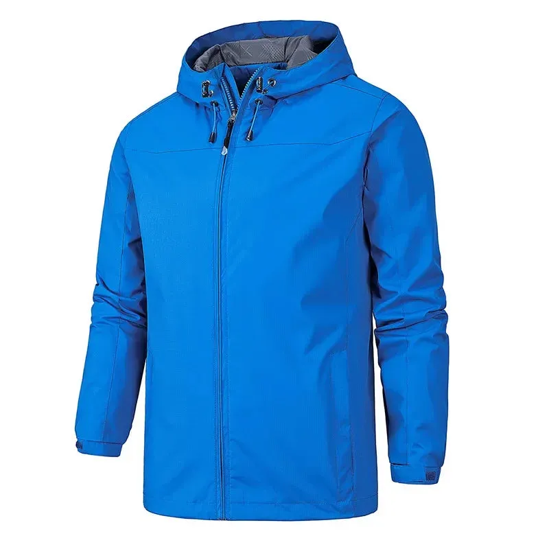 2024 Brand Spring Autumn Men's Jackets Waterproof Windproof Thin Jacket Overcoat for Male Single Layer Trench Coat Jacket
