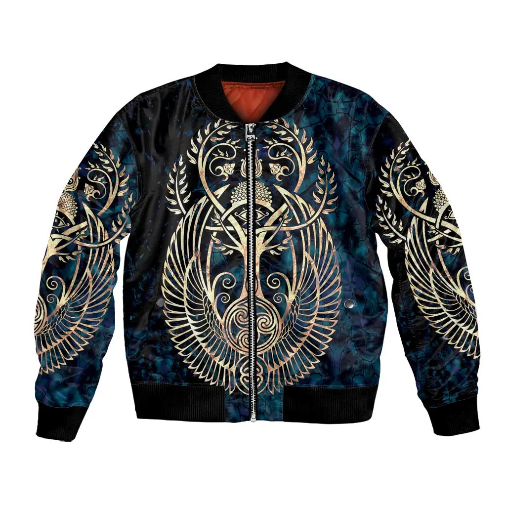 Adinkra Symbols Bomber Jacket Tree of Life DT02