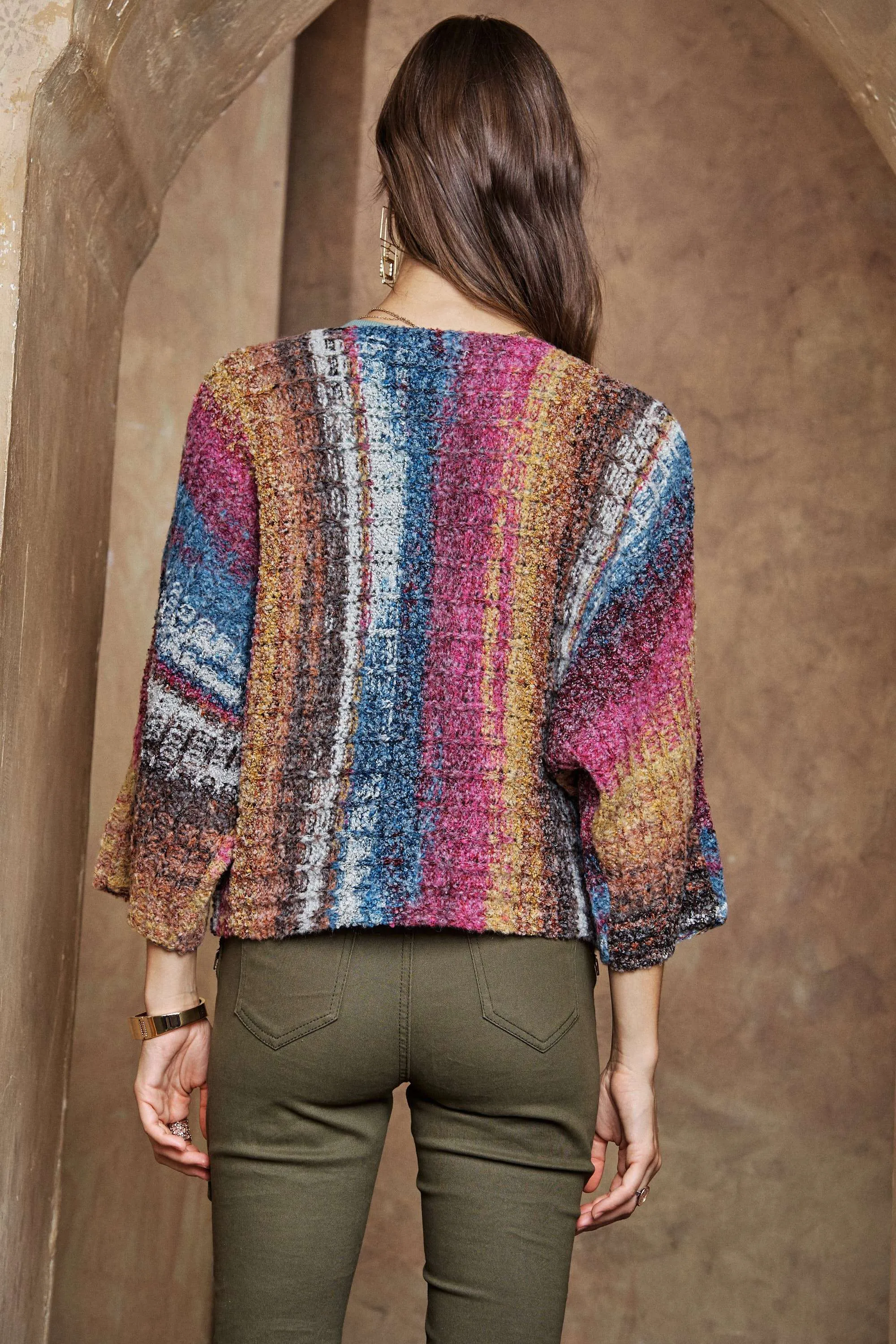 adora - MULTI COLOR SWEATER TOP