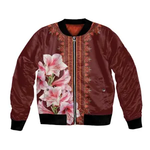 Africa Dashiki Bomber Jacket With Belladonna Lily LT18