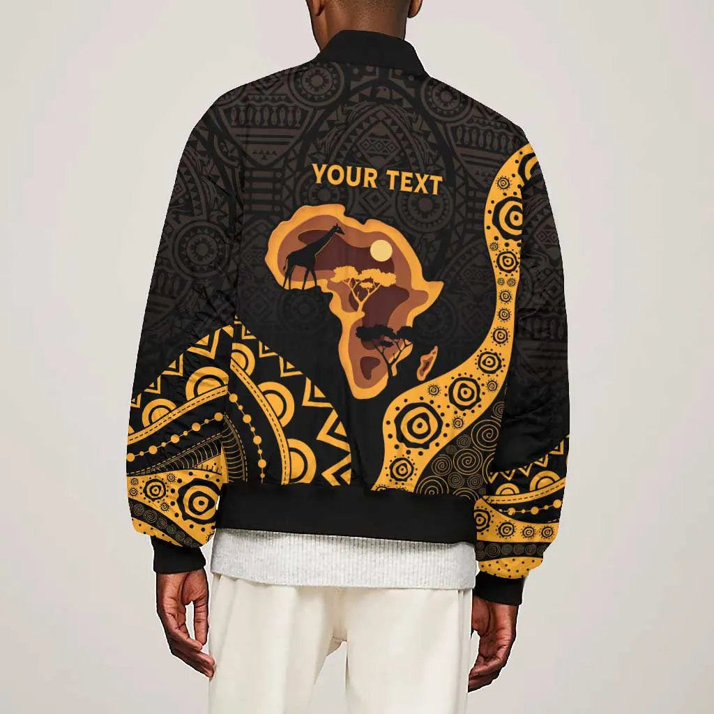 Africa Day Personalized Bomber Jacket Ethnic Retro Style LT7