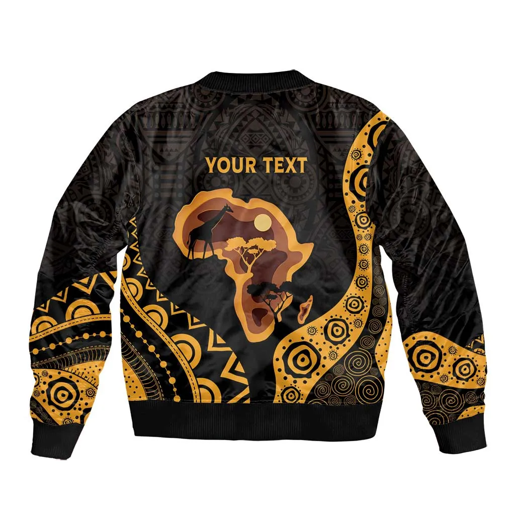 Africa Day Personalized Bomber Jacket Ethnic Retro Style LT7