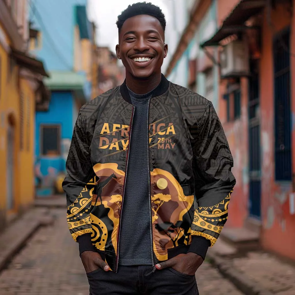 Africa Day Personalized Bomber Jacket Ethnic Retro Style LT7