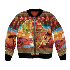 African Christmas Bomber Jacket Afro Heritage and Celebrated DT03