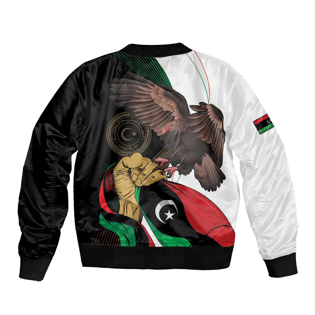 Afro Libya Bomber Jacket Arabian Eagle - Independence Day LT15