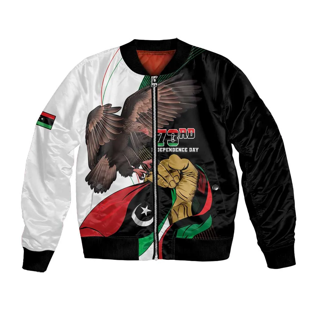 Afro Libya Bomber Jacket Arabian Eagle - Independence Day LT15