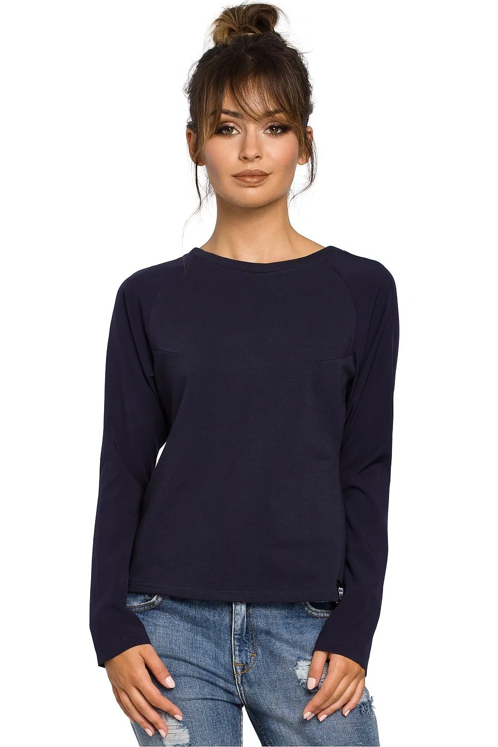 Airy Sleeve Knit Blouse