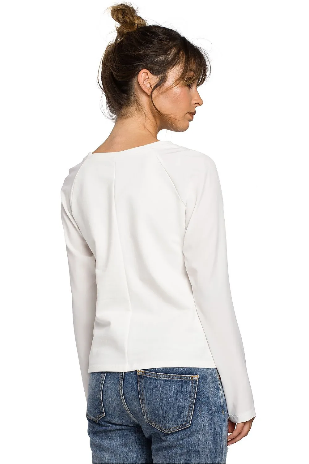 Airy Sleeve Knit Blouse