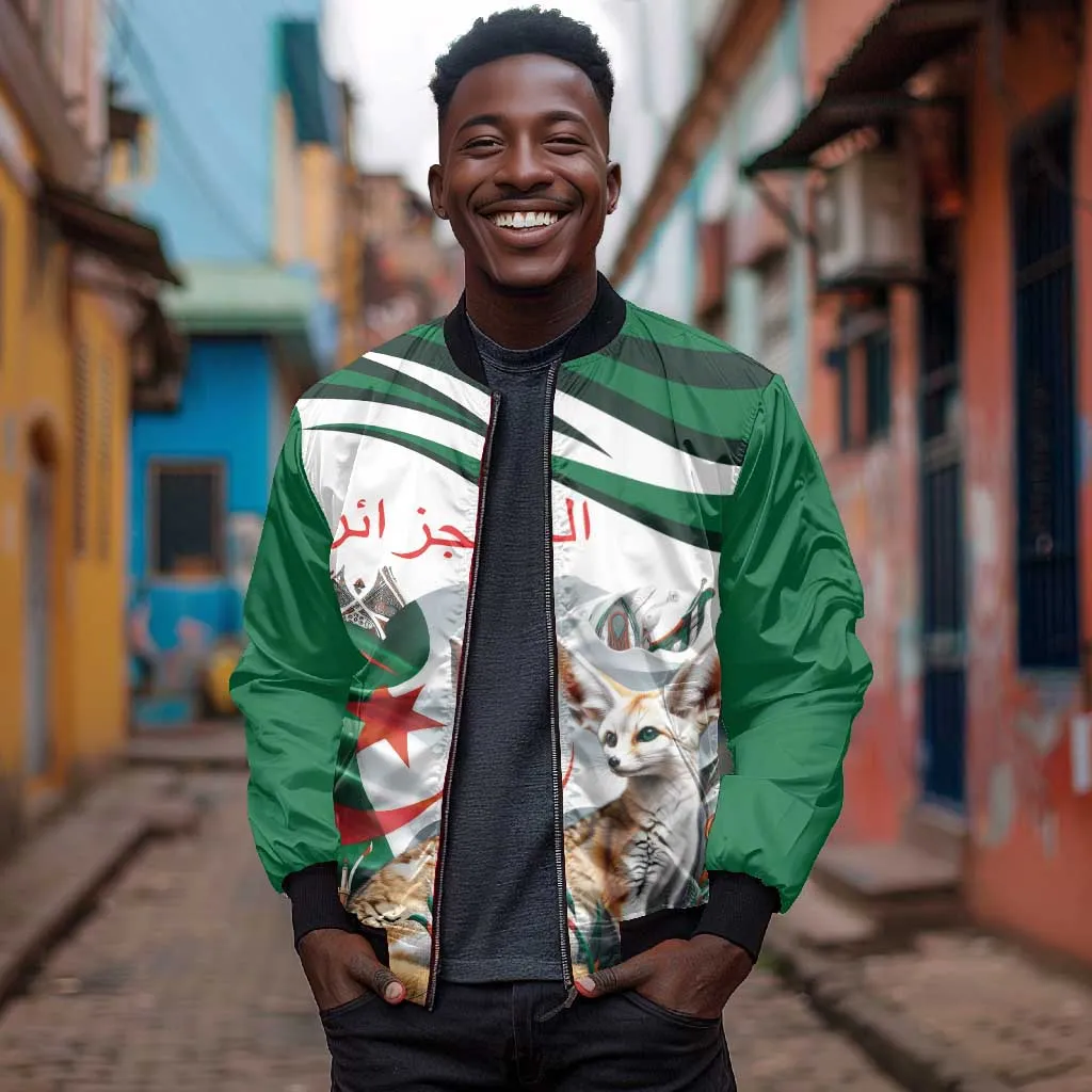 Algeria Fennec Fox Personalized Bomber Jacket with Algerian Culture and Nature LT9