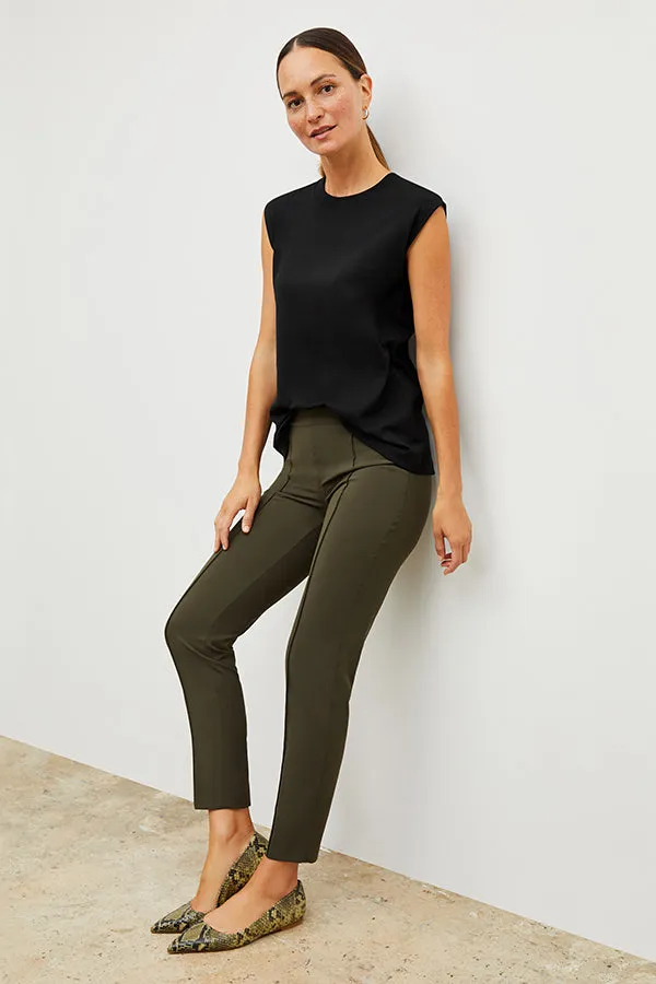Alina Muscle Tee - Organic Pima Cotton :: Black