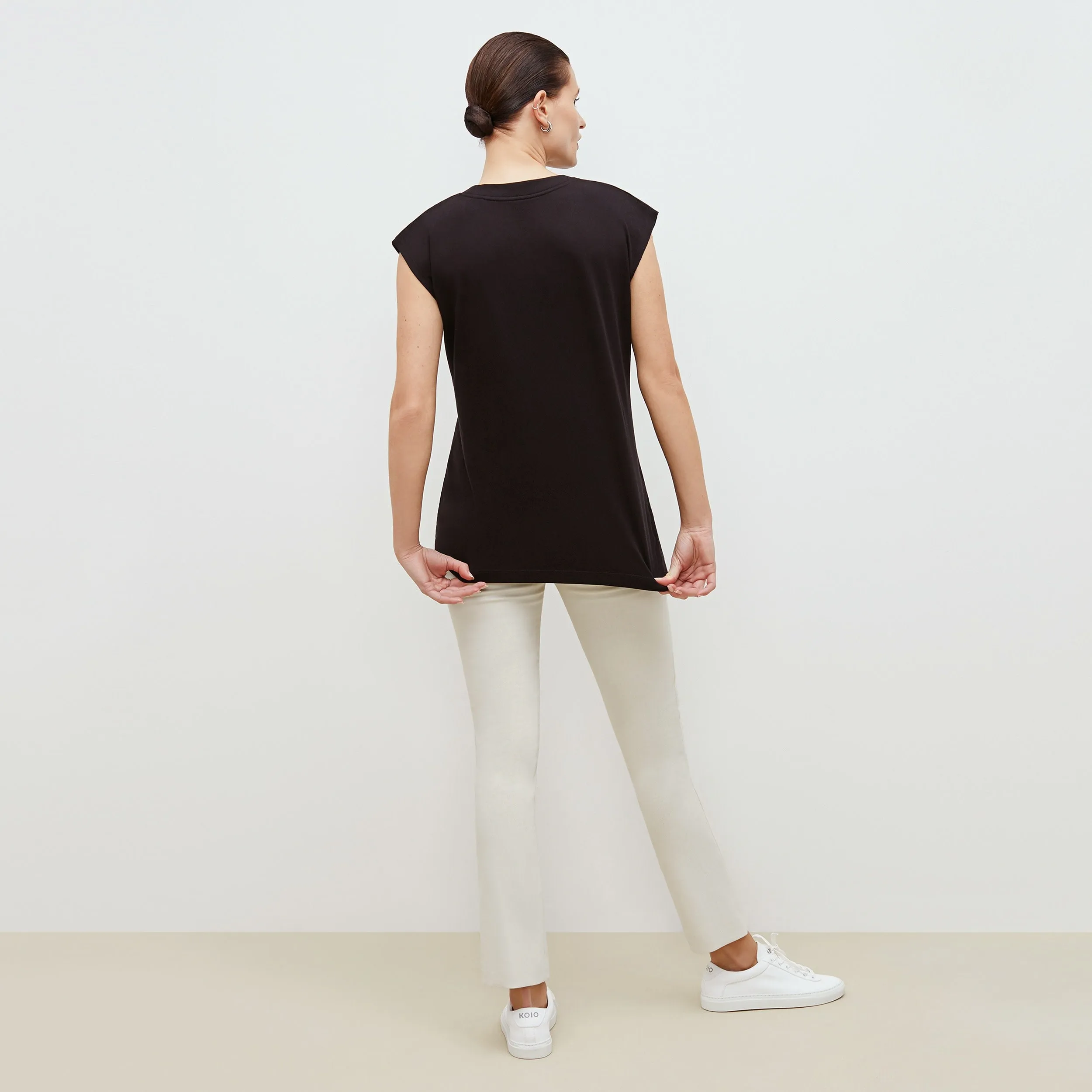 Alina Muscle Tee - Organic Pima Cotton :: Black