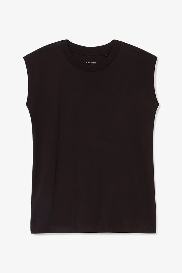 Alina Muscle Tee - Organic Pima Cotton :: Black