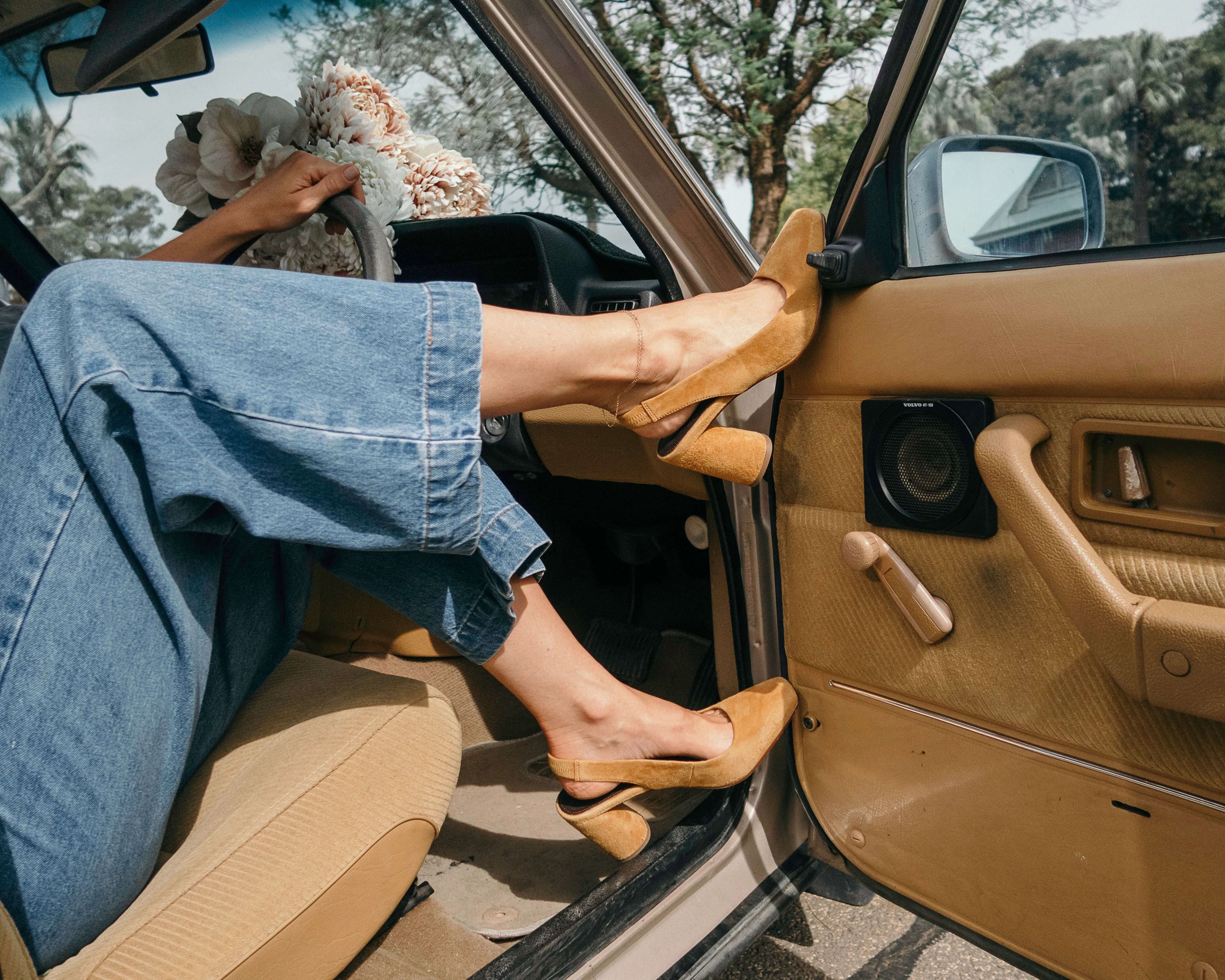Amelie High heel Suede Slingback