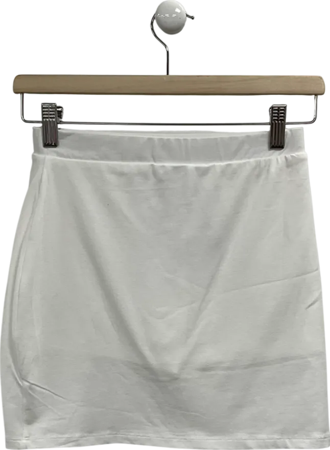 ASOS White Split Front Skirt UK 8