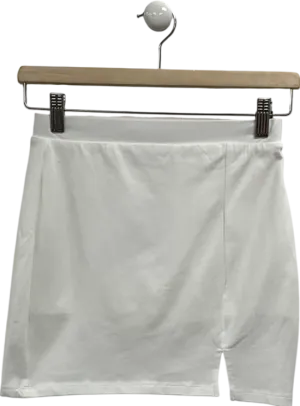 ASOS White Split Front Skirt UK 8