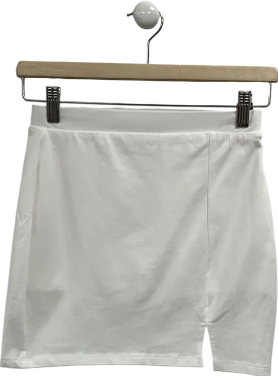 ASOS White Split Front Skirt UK 8