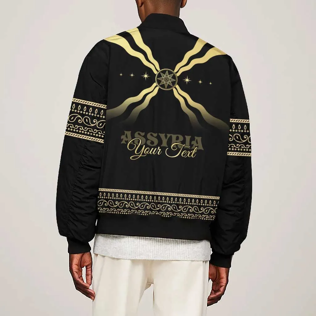 Assyria Empire Bomber Jacket Assyrian Mythological Spirit LT01