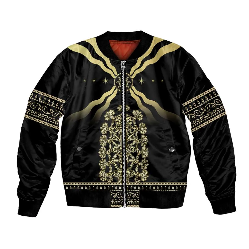 Assyria Empire Bomber Jacket Assyrian Mythological Spirit LT01