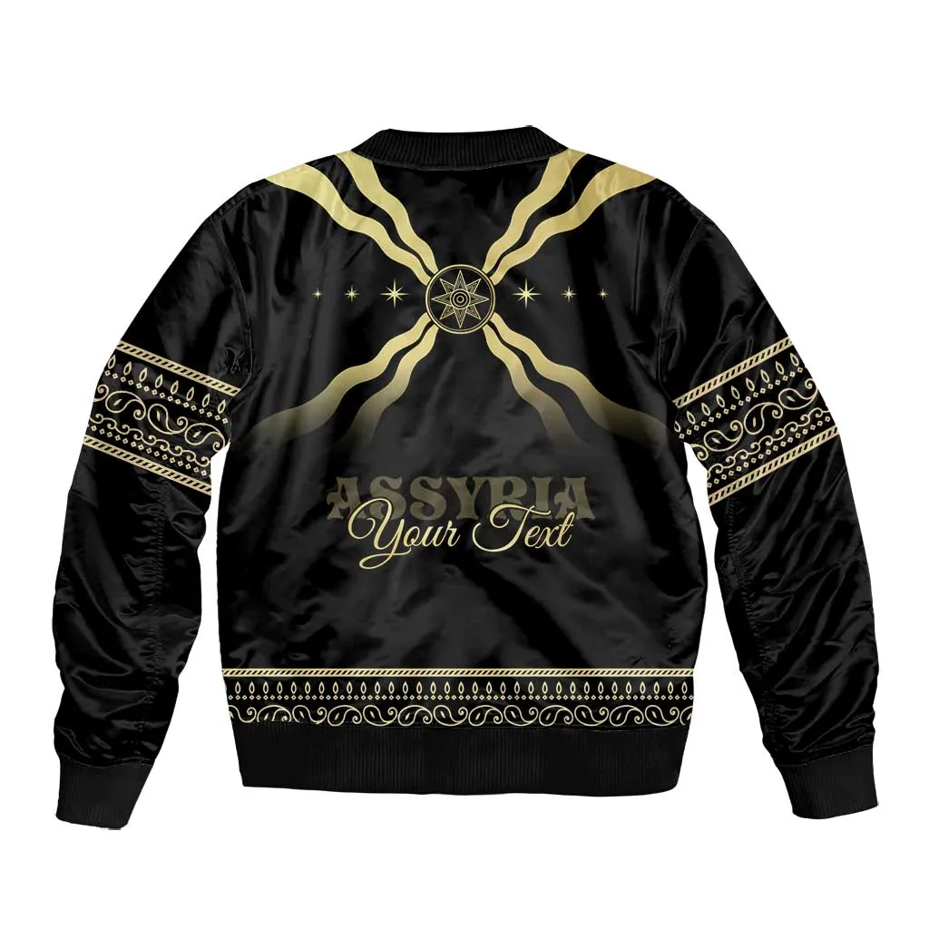 Assyria Empire Bomber Jacket Assyrian Mythological Spirit LT01