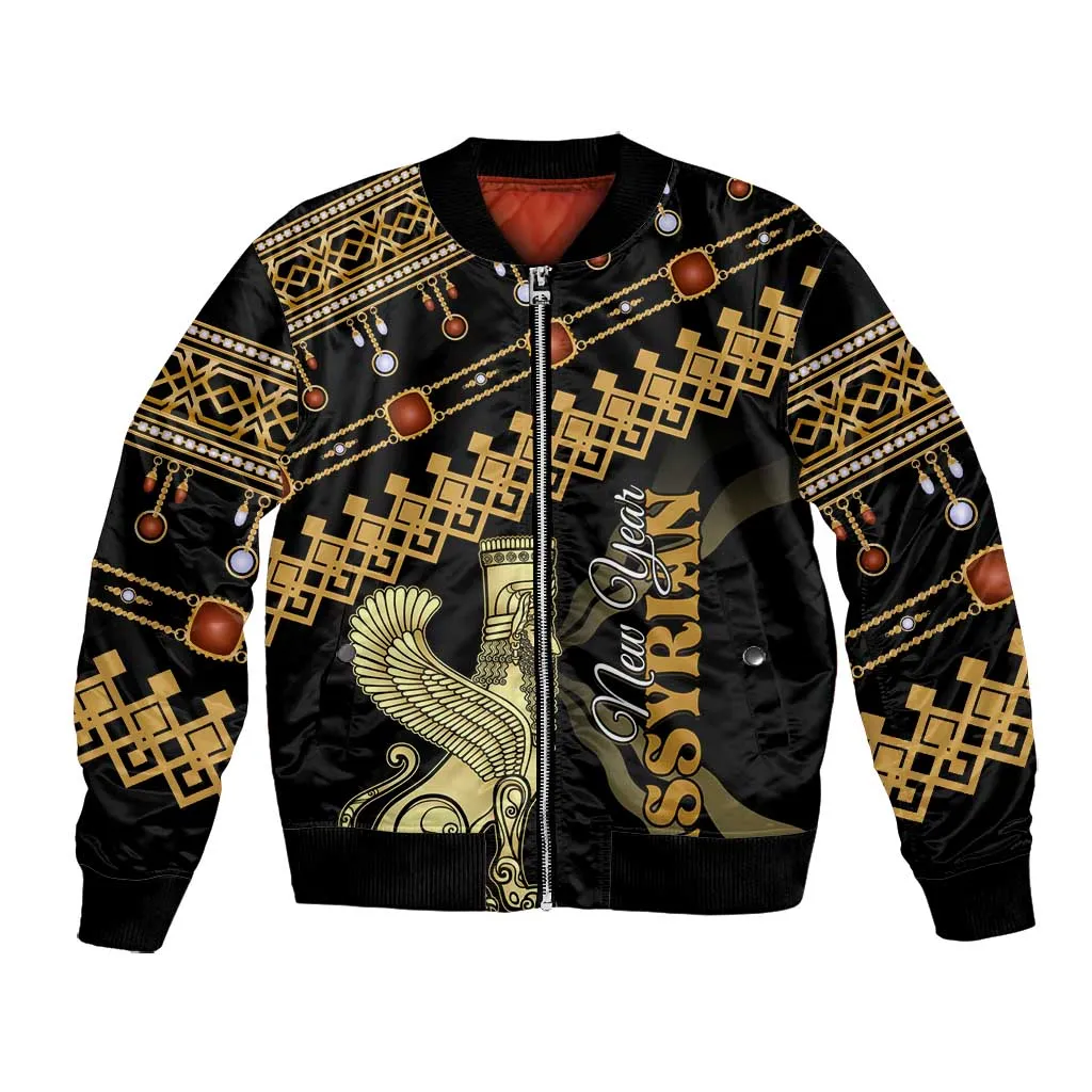 Assyrian New Year Bomber Jacket Akitu 6774 Kha B Nissan LT01