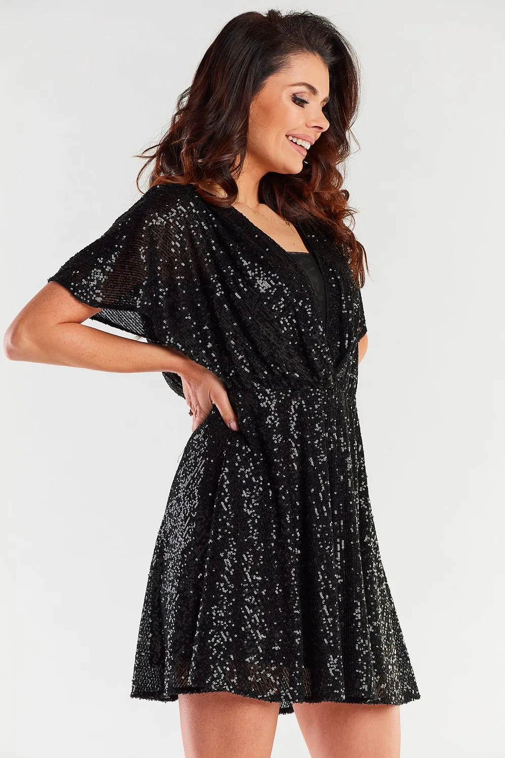 Back-Tear Flared Dress
