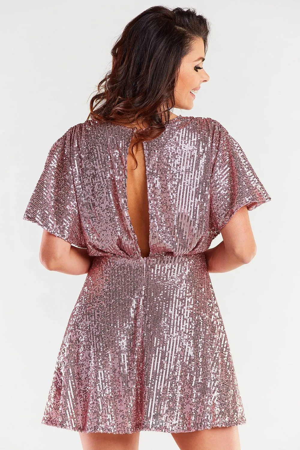 Back-Tear Flared Dress