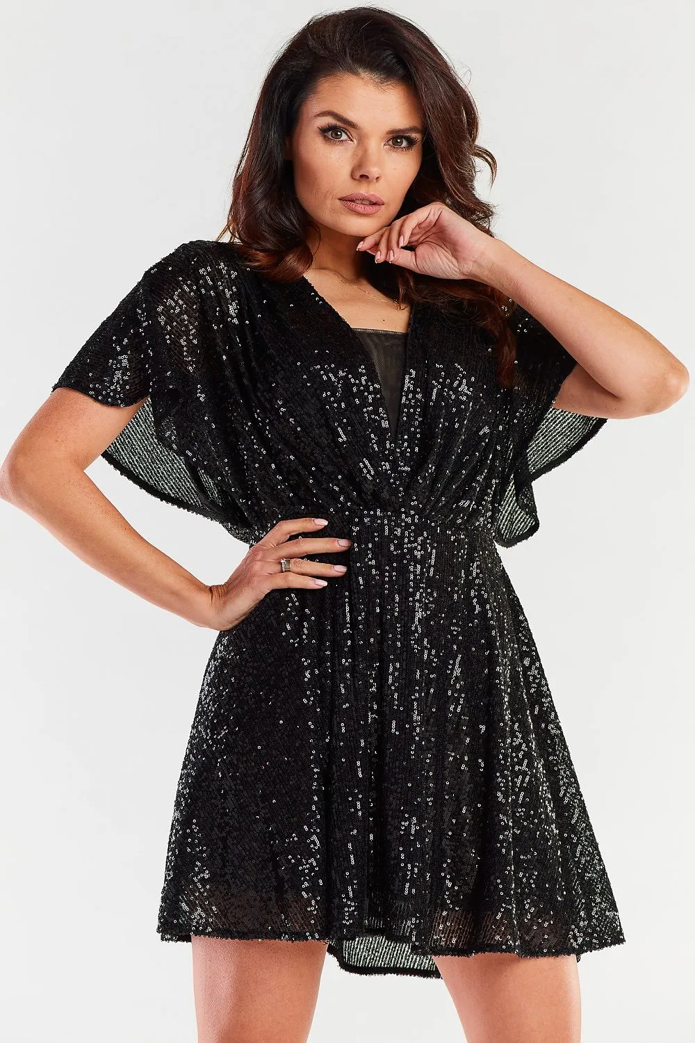 Back-Tear Flared Dress