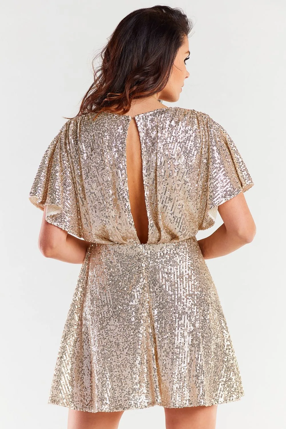 Back-Tear Flared Dress