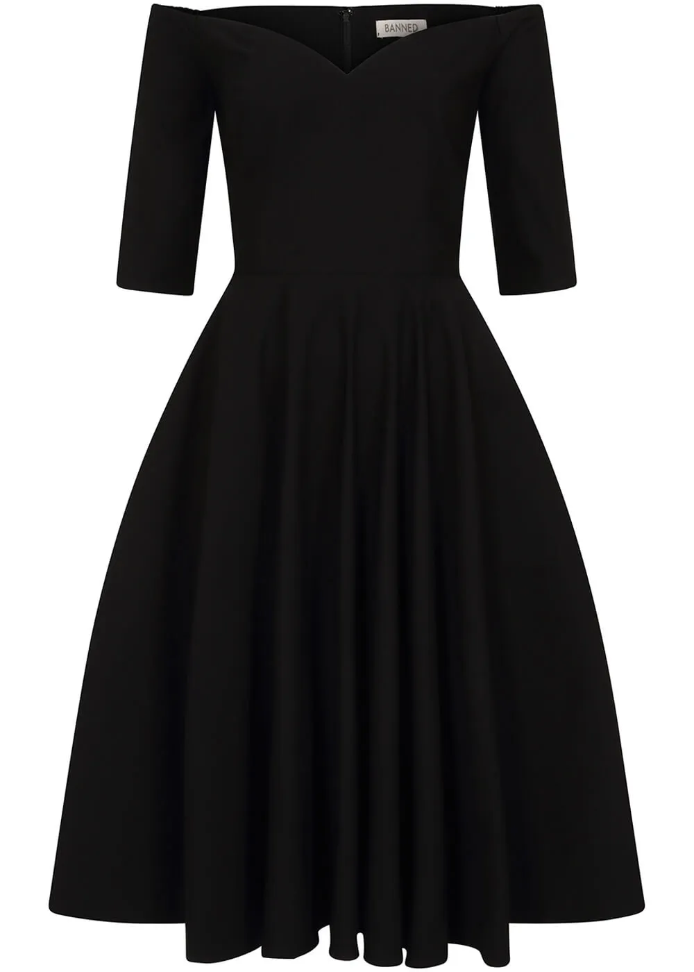 Banned Amalia 50's Swing Dress Black