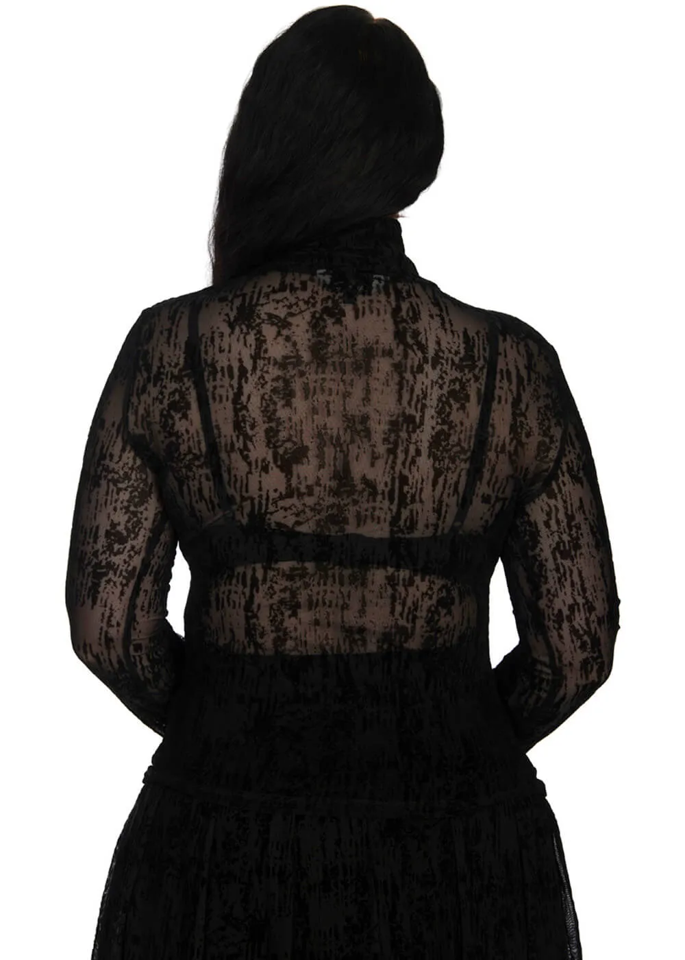 Banned Lattice Top Black