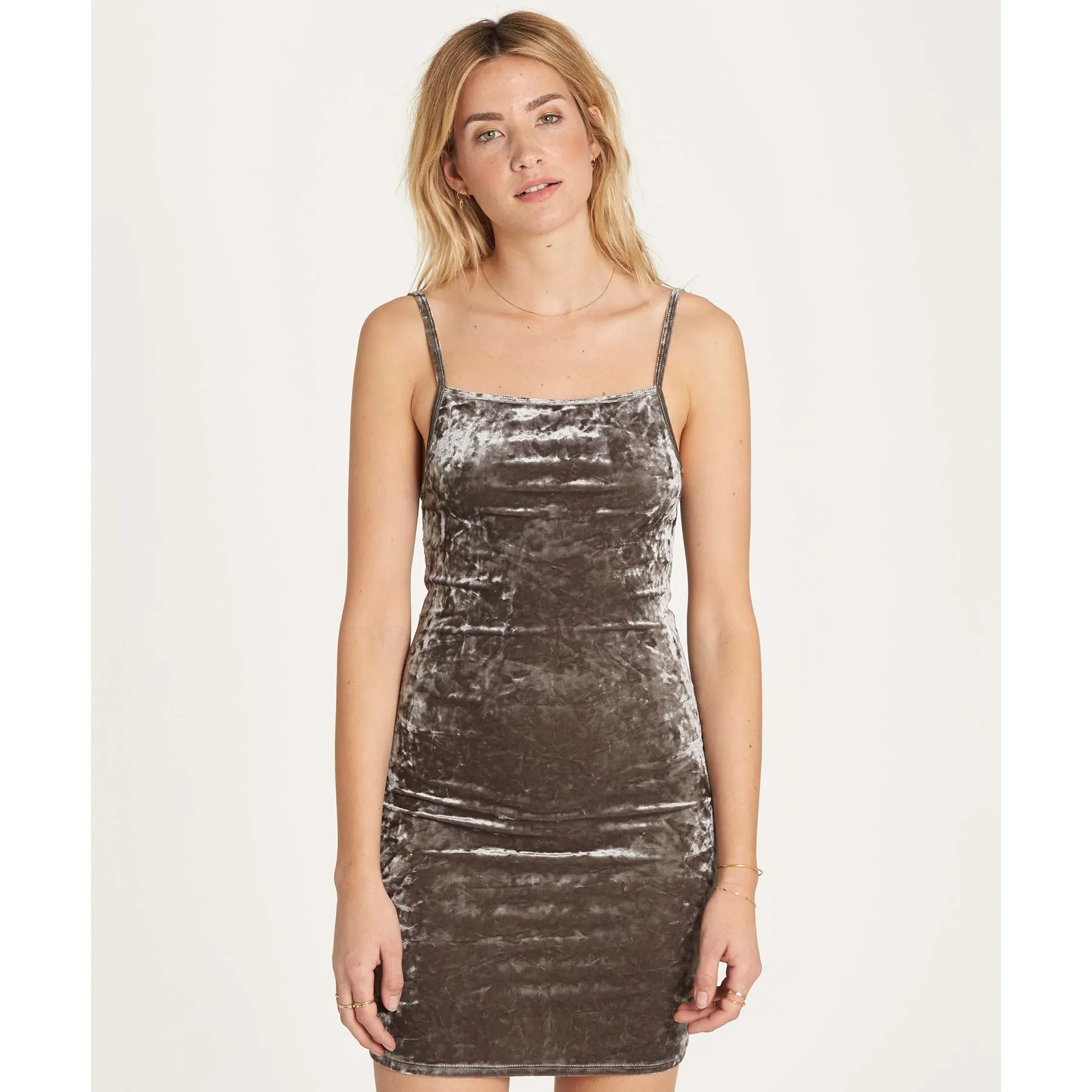 Billabong Women's Mystic Dream Velvet Dress | Silver