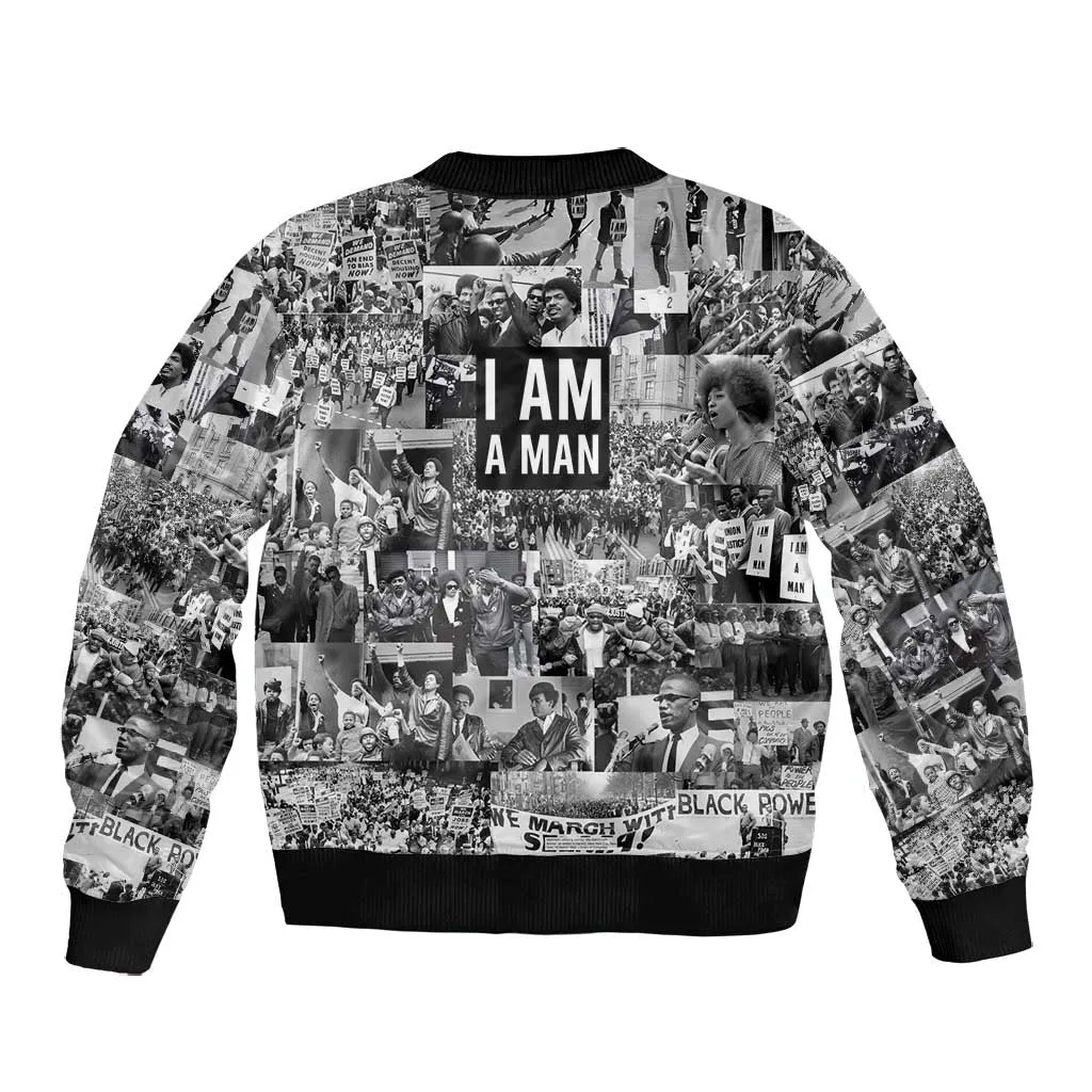 Black Power Bomber Jacket African American Culture DT02