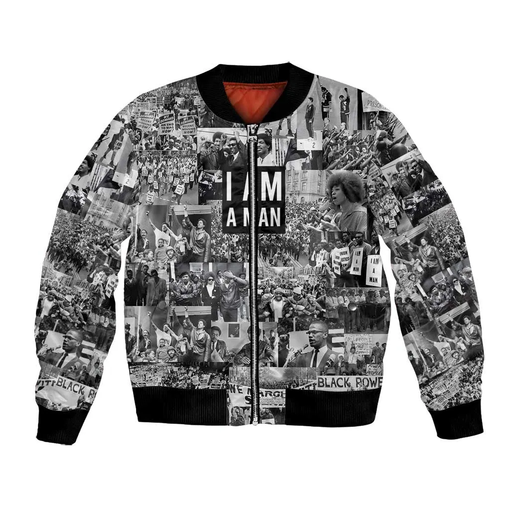 Black Power Bomber Jacket African American Culture DT02