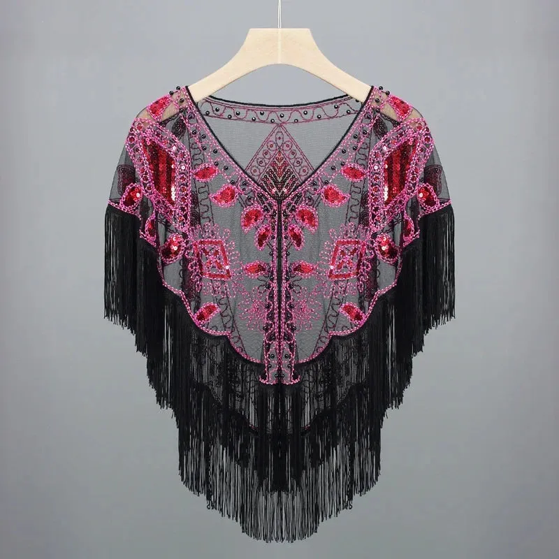 Bling Tasseled Sequined Blouse