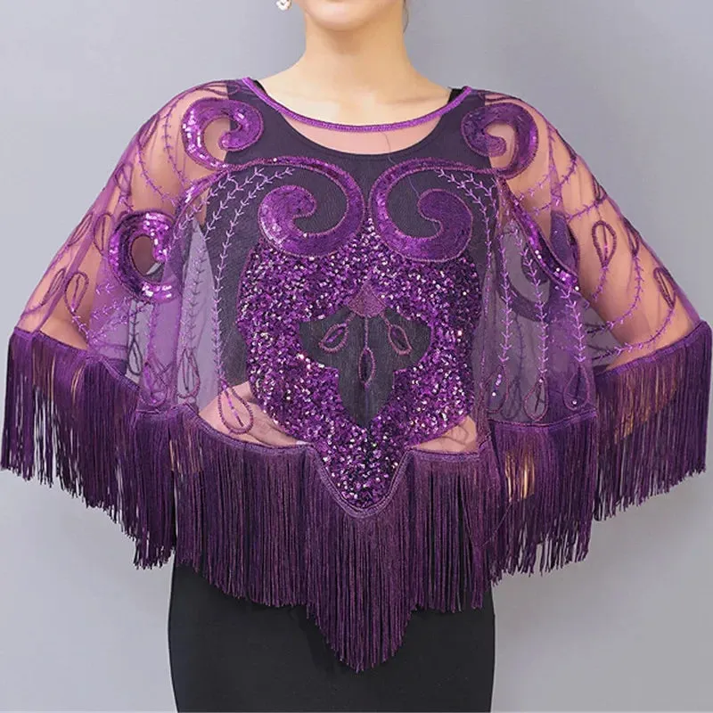 Bling Tasseled Sequined Blouse