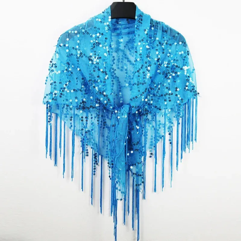 Bling Tasseled Sequined Blouse
