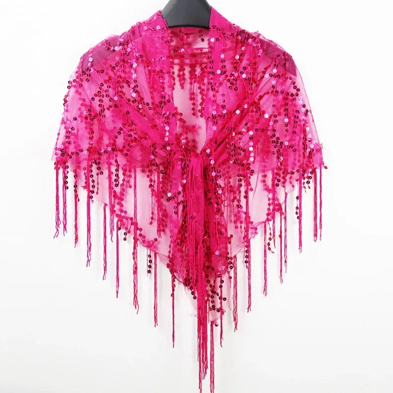 Bling Tasseled Sequined Blouse