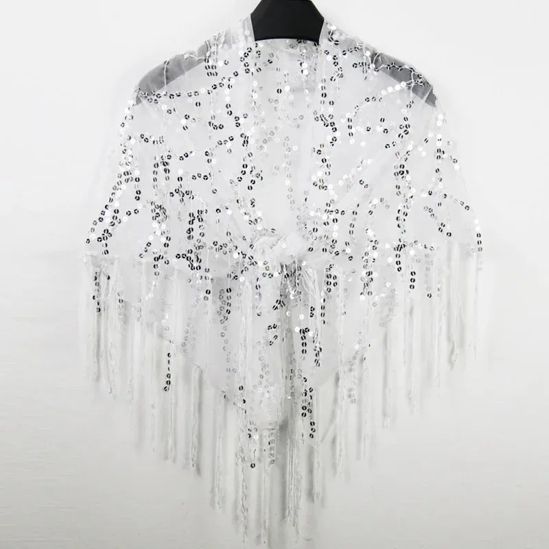 Bling Tasseled Sequined Blouse