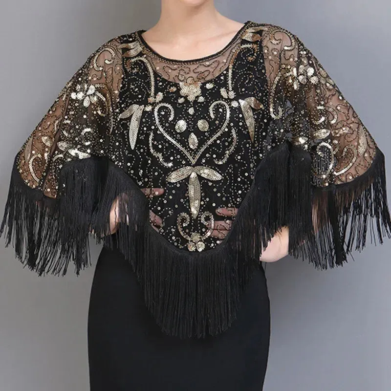 Bling Tasseled Sequined Blouse