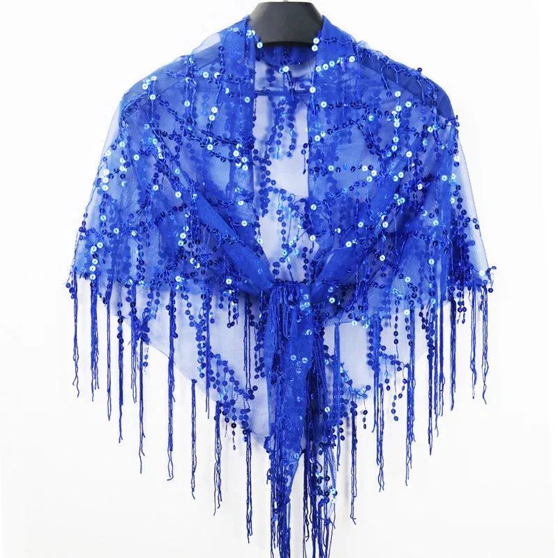 Bling Tasseled Sequined Blouse