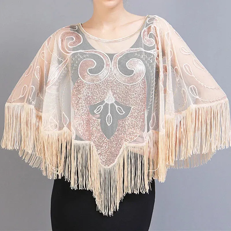 Bling Tasseled Sequined Blouse