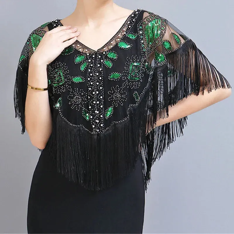 Bling Tasseled Sequined Blouse