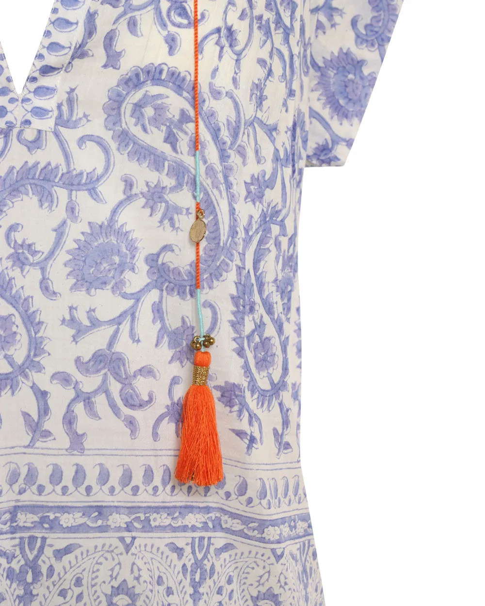 Blue Paisley Aubrey Top