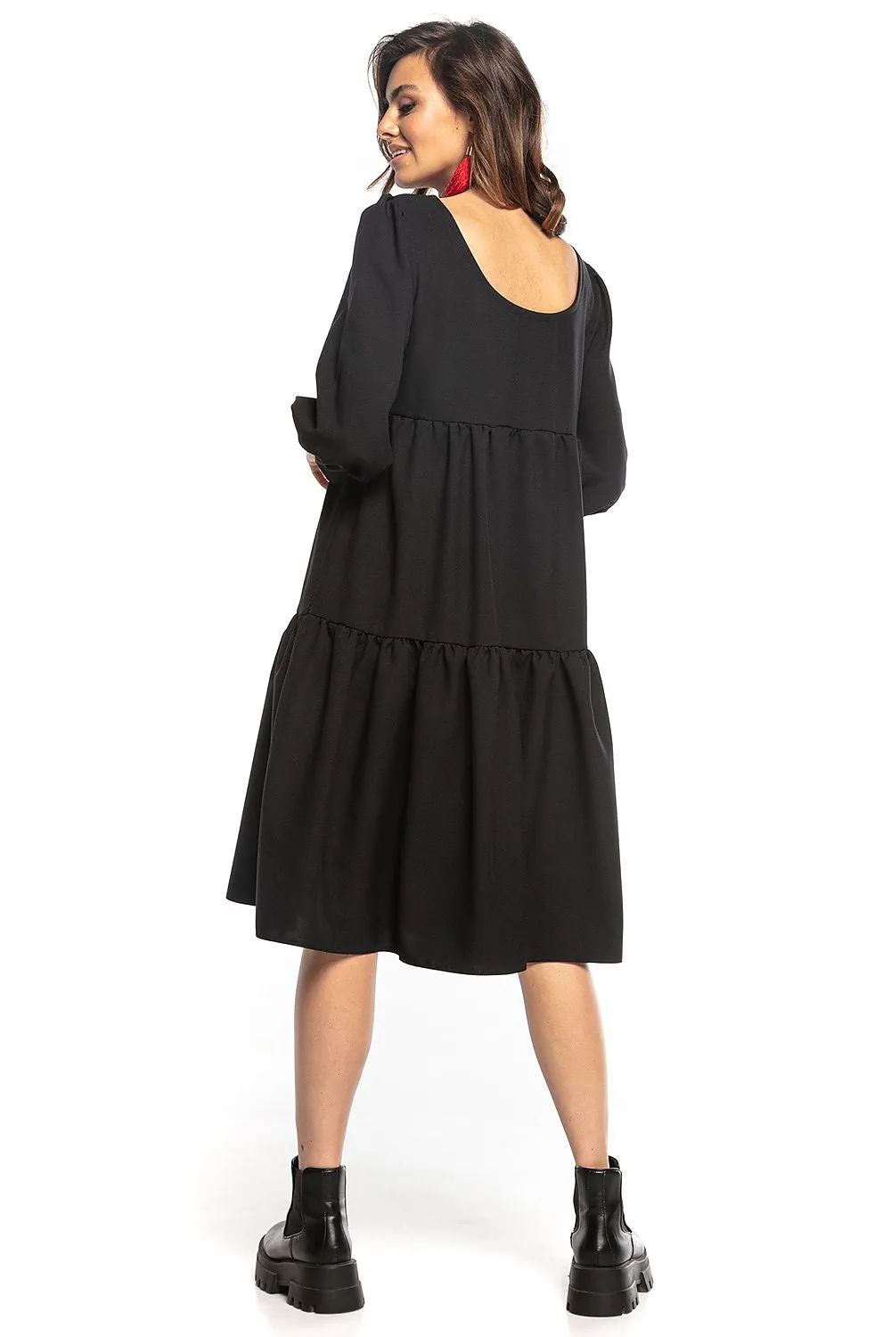 Bouffant Sleeve Flared Daydress